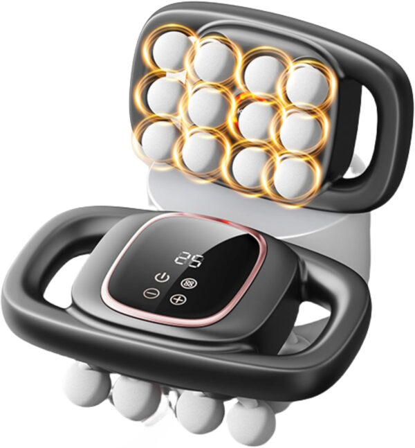 689365d2254e5d0c4e21afc43667af78dd4cf977504bc354c274a.jpg 16-Head Massage Gun Set with 30 Levels & 3 Modes, Massage Gun Deep Tissue Neck Massager with 16 Heads, for Deep Tissue, Back, Shoulders, Legs, Pain Relief