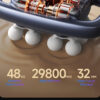 689365d4609b1923ec1a78aaf6d01bb16075ab1f6adc5c8dae39d.jpg 16-Head Massage Gun Set with 30 Levels & 3 Modes, Massage Gun Deep Tissue Neck Massager with 16 Heads, for Deep Tissue, Back, Shoulders, Legs, Pain Relief