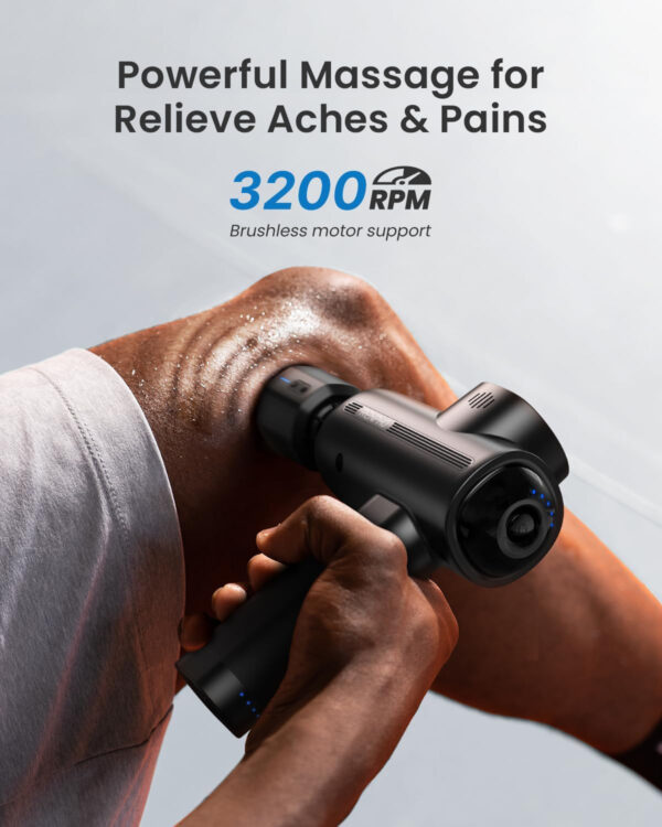 689366938458db71d9b9560935f0333c02fa854224bbef7536ed2.jpg RENPHO Thermacool Massage Gun Deep Tissue with Heat and Cold Head, Handheld Muscle Massager with Carry Case, Percussion Body Muscle Masajeador for Men Women Athletes, Active