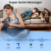 689366bccf8470bb0169dd6ebf7ebef1fe1a4b7fcc7c0af143126.jpg JQX Massage Gun, Deep Tissue Massager Gun for Pain Relief, Percussion Muscle Massage Gun for Athelets, Handheld Electric Back Massager with 30 Speed Levels & 9 Massage Heads