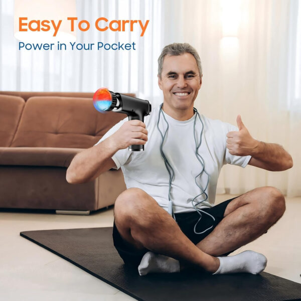 68936716acb42e7ec489800c3b806414ff3f2e59d14f852909d0f.jpg Massage Gun with Heat and Cold, Deep Tissue Massage Gun with 9 Massage Heads, Portable Muscle Massager for Pain Relief and Relaxation,