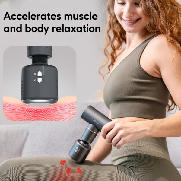 68936746b10d7e61f14043991a47a7e75ff75a873ed399e284842.jpg arboleaf Thermacool Massage Gun Deep Tissue with Heat and Cold Head, Full-Metal Electric Portable Hand Held Massager Gun for Back, Body Sore Muscles, Pain Relief