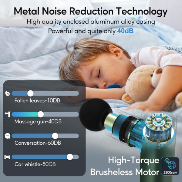 6893675711aff7ff8cb2de555e623b92c002a464dc871c1857f33.jpg arboleaf Thermacool Massage Gun Deep Tissue with Heat and Cold Head, Full-Metal Electric Portable Hand Held Massager Gun for Back, Body Sore Muscles, Pain Relief
