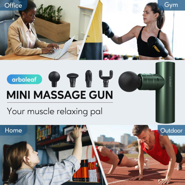 689367581c41db32baf3f9ecf10c1ba6566d7c48df766926a6b58.jpg arboleaf Thermacool Massage Gun Deep Tissue with Heat and Cold Head, Full-Metal Electric Portable Hand Held Massager Gun for Back, Body Sore Muscles, Pain Relief