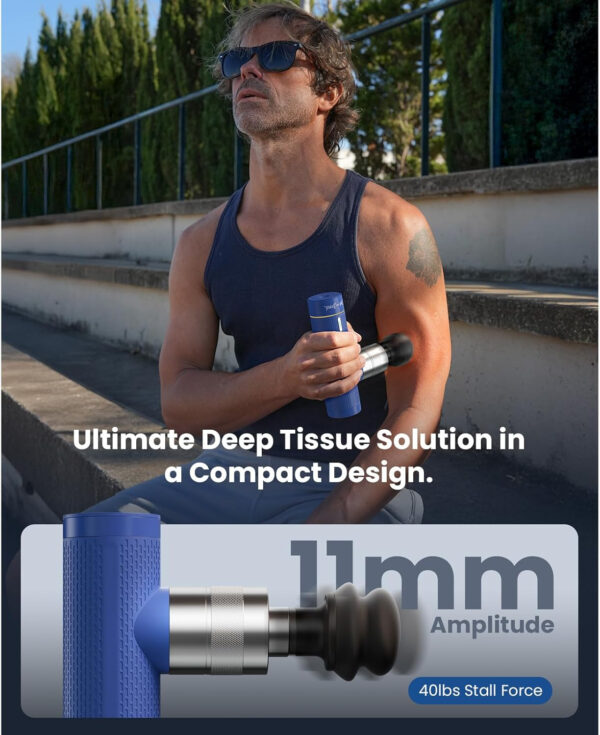 689367dfe37a7771477eef775a0056d649e64f92e353eeb62b465.jpg BOB AND BRAD A7 Pro Massage Gun with Heat and Cold Therapy, 11mm Amplitude Mini Massage Gun Deep Tissue Portable, Professional Muscle Massager for Pain Relief, Gift for Dad Mom