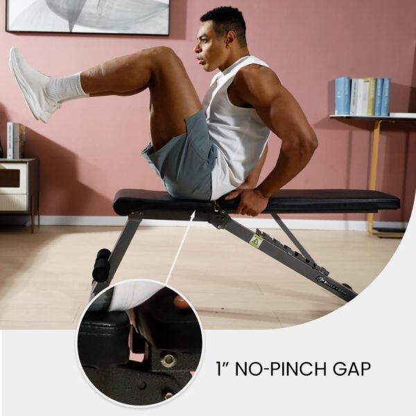 68936b2ec3c8ec55171cfeb074cb03eab26e09941d72471d4941d.jpg Finer Form 5-in-1 Weight Bench, Adjustable & Foldable for Bench Press, Strength Training and Full Body Workout. Perfect for Dumbbell Sets or an Adjustable Dumbbell Set in Your Home Gym.