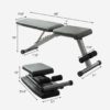 68936b32eab0e8b264617dbed92f0fc76b4ba932f948e6cf46163.jpg Finer Form 5-in-1 Weight Bench, Adjustable & Foldable for Bench Press, Strength Training and Full Body Workout. Perfect for Dumbbell Sets or an Adjustable Dumbbell Set in Your Home Gym.