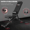PASYOU Adjustable Weight Bench Full Body Workout Multi-Purpose Foldable Incline Decline Exercise Workout Bench for Home Gym