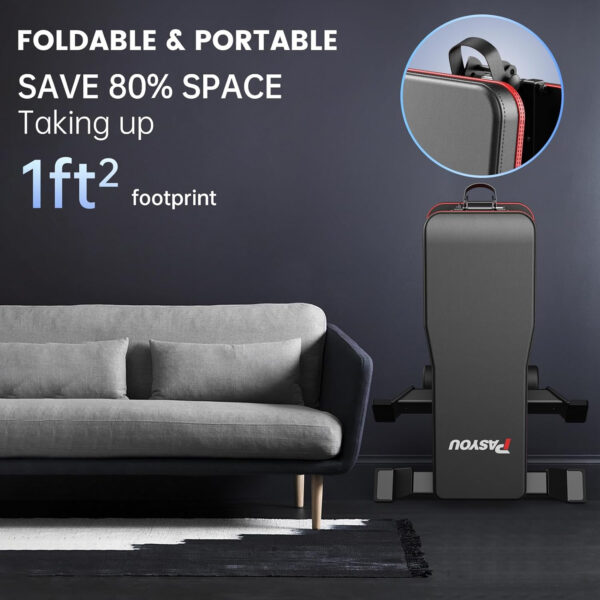 PASYOU Adjustable Weight Bench Full Body Workout Multi-Purpose Foldable Incline Decline Exercise Workout Bench for Home Gym