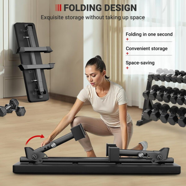 Adjustable Height Foldable Flat Weight Bench - 1300lb Heavy Duty Workout Bench for Home Gym Strength Training, Full Body & Ab Workouts