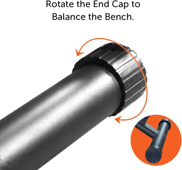 Gymenist Exercise Bench Adjustable Foldable Compact Workout Weight Bench Easy To Carry NO ASSEMBLY NEEDED, Black-Orange (FOLD-110B)