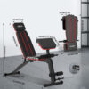 68936d3f6c7dcc28a1ec1ec1c5964a5aeea01586bf7dacd3ff33f.jpg JOROTO Adjustable Weight Bench Foldable Workout Bench with Leg Extension and Preacher Curl Incline Decline Exercise Bench Press 772LBS Load Strength Training Benches for Home Gym Full Body Workout