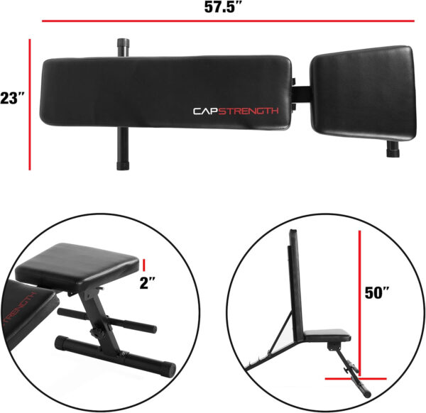 CAP Barbell Multi-Purpose Adjustable Utility Strength Training Weight Bench | Multiple Options