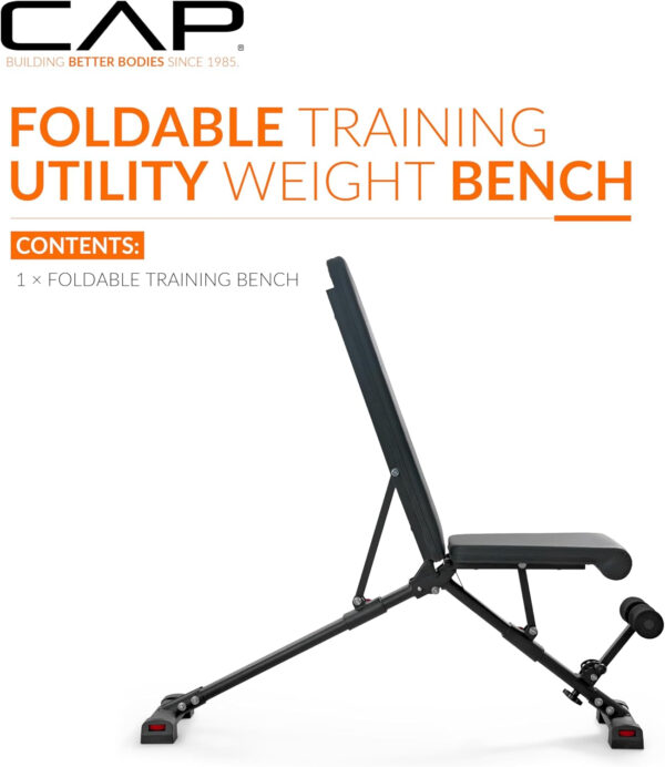 CAP Barbell Multi-Purpose Adjustable Utility Strength Training Weight Bench | Multiple Options