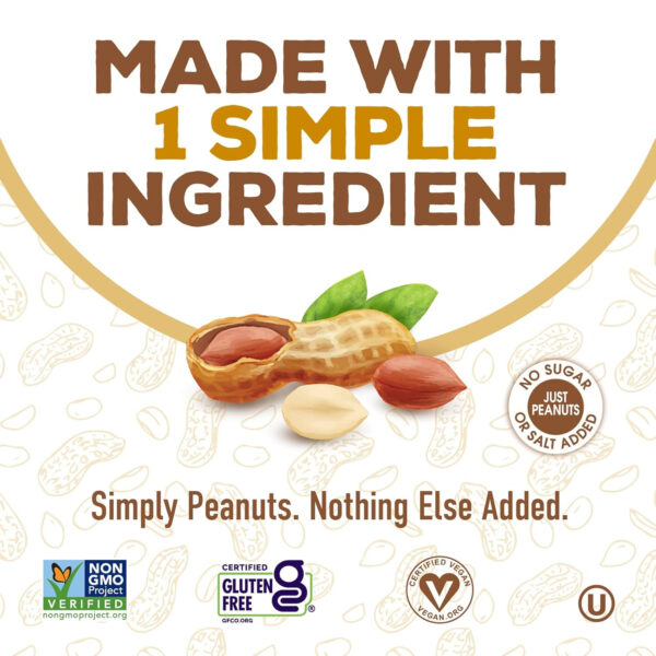 PB2 Pure Peanut Butter Powder - [2 lb/32 oz Jar] - No Added Sugar, No Added Salt, No Added Preservatives - 100% All Natural Roasted Peanuts - 6g of Plant-Based Protein