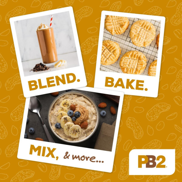 PB2 Pure Peanut Butter Powder - [2 lb/32 oz Jar] - No Added Sugar, No Added Salt, No Added Preservatives - 100% All Natural Roasted Peanuts - 6g of Plant-Based Protein