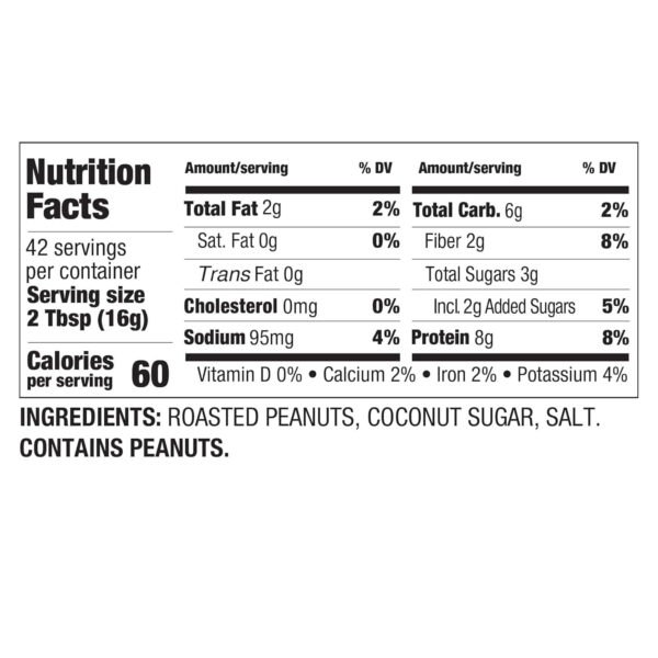 68937245e03e5b2103849997ce4f3802be83ff7a5be43559f29be.jpg PBfit 30 Ounce Classic Peanut Butter Powder, Powdered Peanut Butter Spread From Real Roasted Peanuts, 8g of Protein 8% DV, Gluten-Free, 60 calories, 87% less fat (Pack of 1)