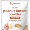 Pure PB Peanut Butter Powder, 4lbs (64oz) | 10g Protein & 88% Less Fat | No Added Sugar or Salt from Natural Fresh Roasted Peanuts | Mixes Easily for Peanut Butter Spread & Protein Powder | Non-GMO