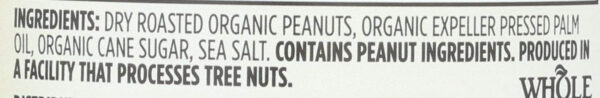 365 by Whole Foods Market, Organic Unsweetened Peanut Butter, 16 Ounce