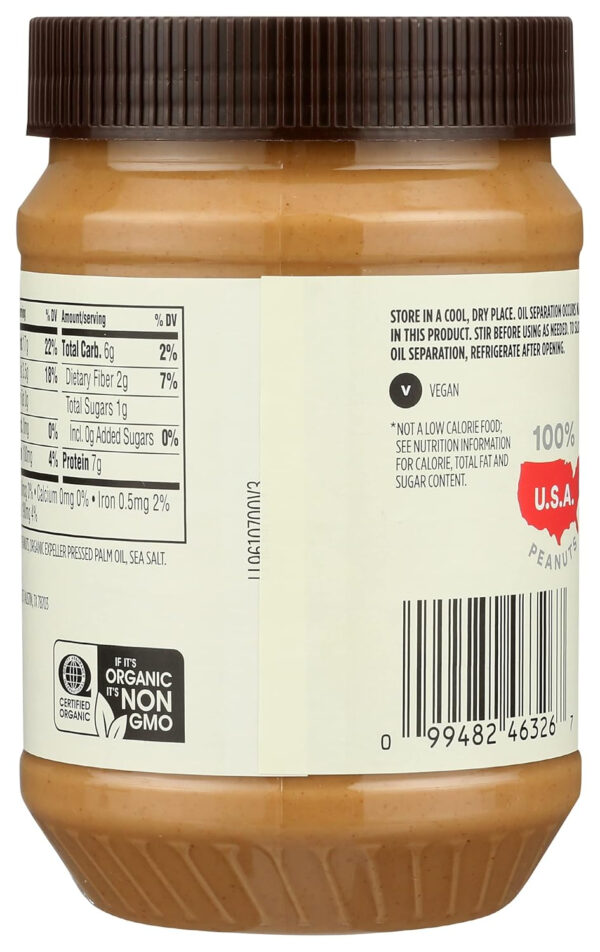 365 by Whole Foods Market, Organic Unsweetened Peanut Butter, 16 Ounce