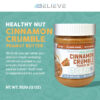 3Believe - Healthy Nut Creamy Peanut Butter - Low Carb, High Protein, Fat-Free, Double Roasted, Ideal for Spreading, Smoothies & Snacking - 12 oz