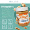 3Believe - Healthy Nut Creamy Peanut Butter - Low Carb, High Protein, Fat-Free, Double Roasted, Ideal for Spreading, Smoothies & Snacking - 12 oz