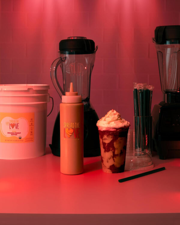 Spread The Love NAKED Organic Peanut Butter, 16 Ounce (Organic, All Natural, Vegan, Gluten-free, Creamy, Dry-Roasted, No added salt, No added sugar, No palm oil) (1-Pack)