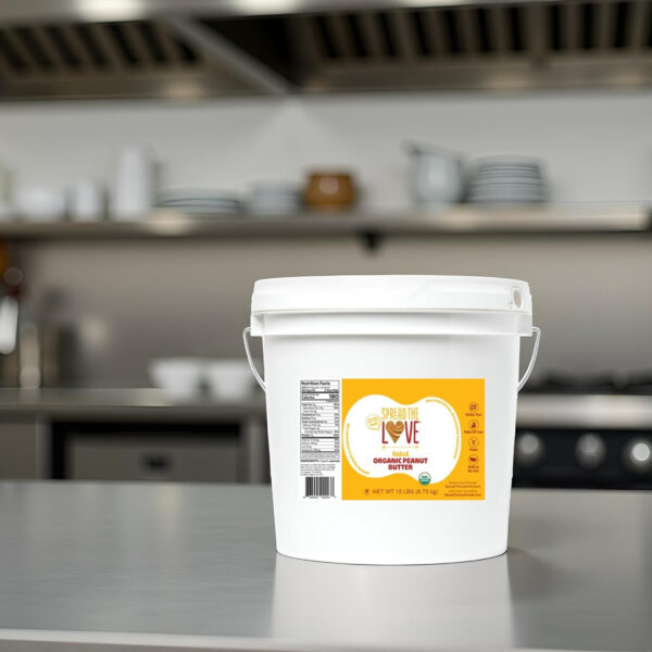 Spread The Love NAKED Organic Peanut Butter, 16 Ounce (Organic, All Natural, Vegan, Gluten-free, Creamy, Dry-Roasted, No added salt, No added sugar, No palm oil) (1-Pack)