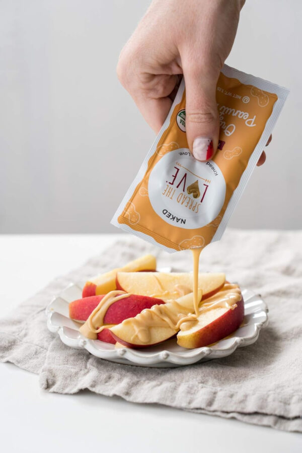 Spread The Love NAKED Organic Peanut Butter, 16 Ounce (Organic, All Natural, Vegan, Gluten-free, Creamy, Dry-Roasted, No added salt, No added sugar, No palm oil) (1-Pack)