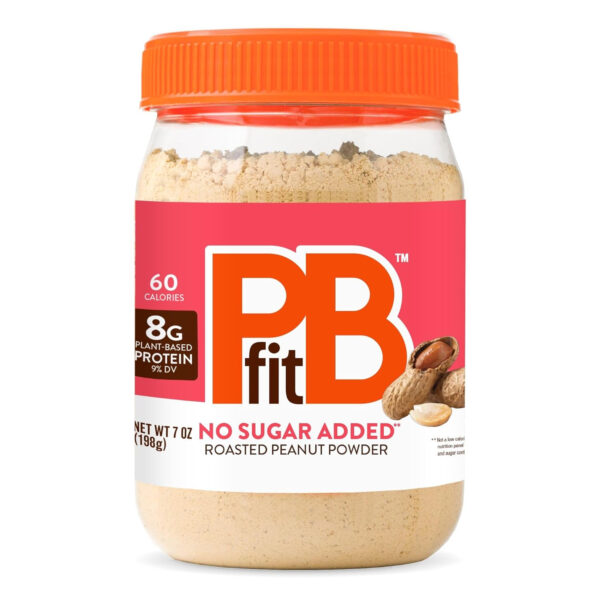 68937429e8cefad9da2ad2e20e0a74254496fe44c6514cade77b1.jpg PBfit 7 Ounce No Sugar Added Peanut Butter Powder, Powdered Peanut Butter Spread from Real Roasted Peanuts, 8g Protein, Made with Erythritol and Monk Fruit (Pack of 1)
