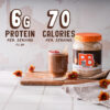 68937448bb2e640fd81ef4b09ea28c35ded9e0d6d9fab48a30230.jpg PBfit 30 Ounce Peanut Butter Powder Chocolate Flavor, Cocoa Powdered Peanut Butter Spread From Real Roasted Peanuts and Cocoa, 6g of Protein 7% DV, Gluten-Free, 70 calories, 88% less fat (Pack of 1)