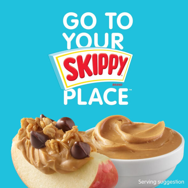 6893747ebecd89d046917472e7394bd11ecc514ba9fcaa3a4908f.jpg SKIPPY Natural Peanut Butter Spread, Creamy, 7 g protein per serving, 15 oz. (12 Pack)