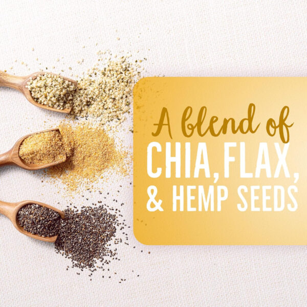 BetterBody Foods Superfood Organic Super Seeds - Blend of Organic Chia Seeds, Milled Flax Seed, Hemp Hearts, Add to Smoothies Shakes & More, 1lb, 16 oz