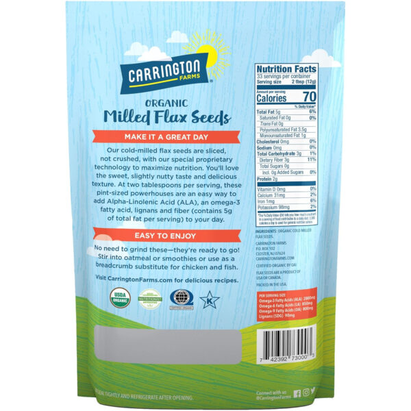 Carrington Farms Flax Chia Blend, Gluten Free, USDA Organic, 12 Ounce