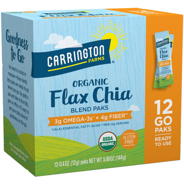 Carrington Farms Flax Chia Blend, Gluten Free, USDA Organic, 12 Ounce