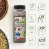 Badia Trilogy Health Seed, Flax, Chia, Hemp Seeds Blend, High Fiber Superfood Mix, Omega-3, 21 oz
