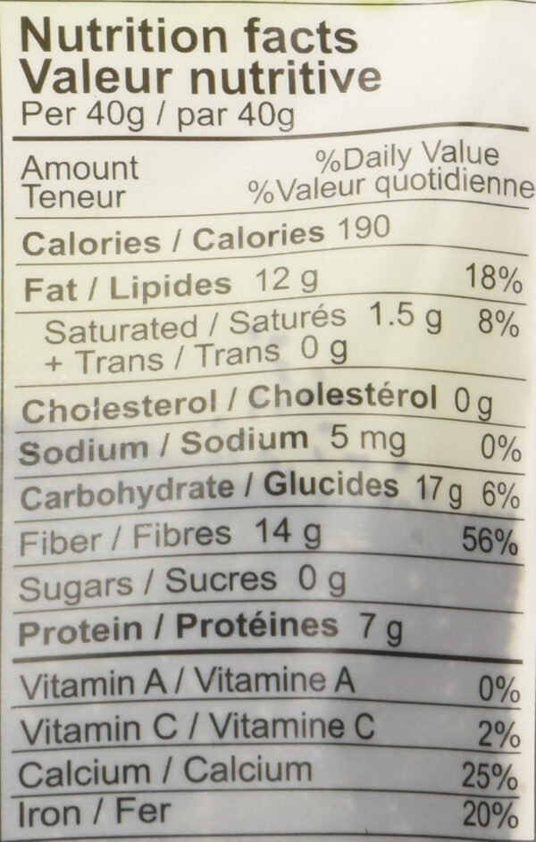 Elan Organic Chia & Flax Seed Superfood Duo, Non-GMO, Vegan, Gluten-Free, Kosher, High in Fibre