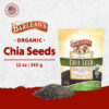 Barlean's Organic Flax Chia Coconut Seed Blend with 2,330 mg Omega 3 Fatty Acids, Fiber Supplement with Whole Chia Seeds and Ground Flaxseed, 12 oz