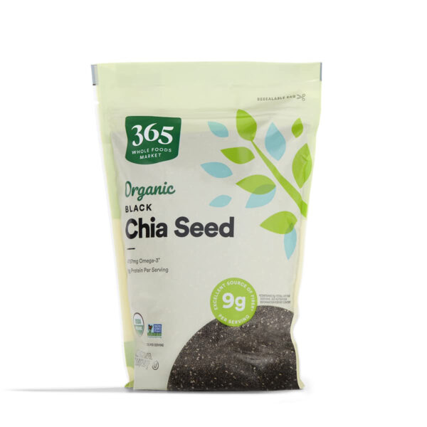 68937964a030db50fe0b2f8173ce019f1a444a2811748aa2e1035.jpg 365 by Whole Foods Market, Organic Black Chia Seeds, 15 Ounce