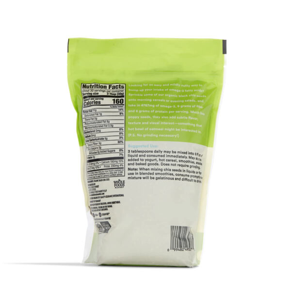 68937965bbf17604a00d2804315050e544363f5e7744ea361ae2c.jpg 365 by Whole Foods Market, Organic Black Chia Seeds, 15 Ounce
