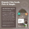 Navitas Organics Chia Seeds – For Chia Pudding, Smoothies, Baking, Salads & More – Omega 3, Fiber, Minerals - USDA Organic, Non GMO, Kosher, Gluten Free, Keto (8oz. Bag, 8 Servings)