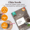Navitas Organics Chia Seeds – For Chia Pudding, Smoothies, Baking, Salads & More – Omega 3, Fiber, Minerals - USDA Organic, Non GMO, Kosher, Gluten Free, Keto (8oz. Bag, 8 Servings)