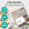 Navitas Organics Chia Seeds – For Chia Pudding, Smoothies, Baking, Salads & More – Omega 3, Fiber, Minerals - USDA Organic, Non GMO, Kosher, Gluten Free, Keto (8oz. Bag, 8 Servings)