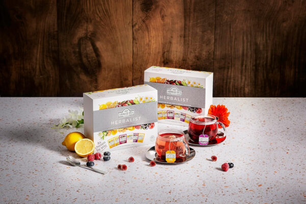 Ahmad Tea Natural Benefit Functional Tea Selection Pack | Green teas, Fruit & Herbal Infusions | Perfect herbal tea gift - 60 Teabag Sachets | 6 blends