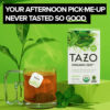 TAZO Organic Zen Green Tea, Caffeinated Tea with Refreshing Lemongrass & Spearmint, 16 Total Bags