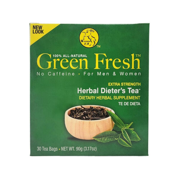 CO102 - Green Fresh Extra Strength Herbal Tea 30 Tea Bags (Pack of 2)