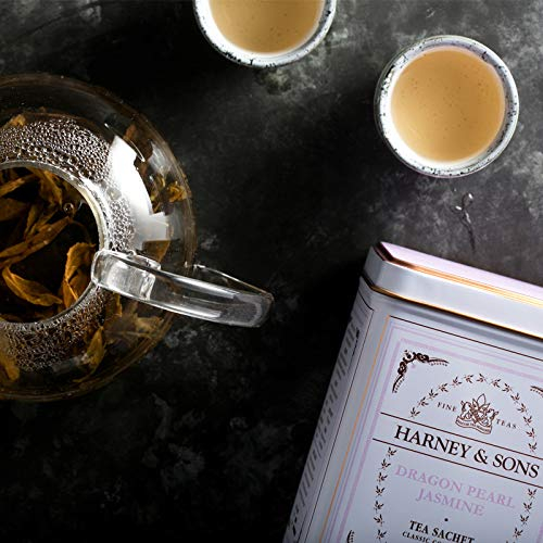 Harney & Sons Dragon Pearl Jasmine Tea, 20 Count(Pack of 1)
