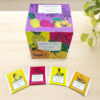 Premium Organic Fruit Green Tea Sampler, 100 Count Assorted Tea Bags, Caffeinated & Herbal Variety Pack Pineapple, Pomegranate, Mango, Peach Flavors