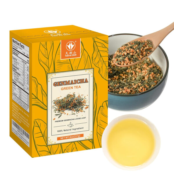 689381c8d84798721bafe5004a9fe20e41c991b303654a9c2277e.jpg TIAN HU SHAN Sencha Green Tea Loose Leaf, Japanese green tea, 4 Ounce (Pack of 1)