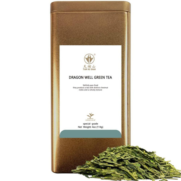 689381de67a62ce1e4e4c893ae94b6d5623a0d47422ea550b0a57.jpg TIAN HU SHAN Sencha Green Tea Loose Leaf, Japanese green tea, 4 Ounce (Pack of 1)